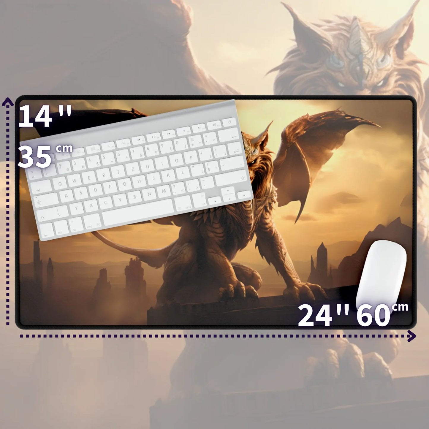 Demon Sphinx TCG Playmat