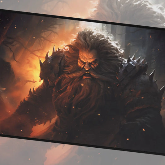 Dwarf Berserker TCG Playmat
