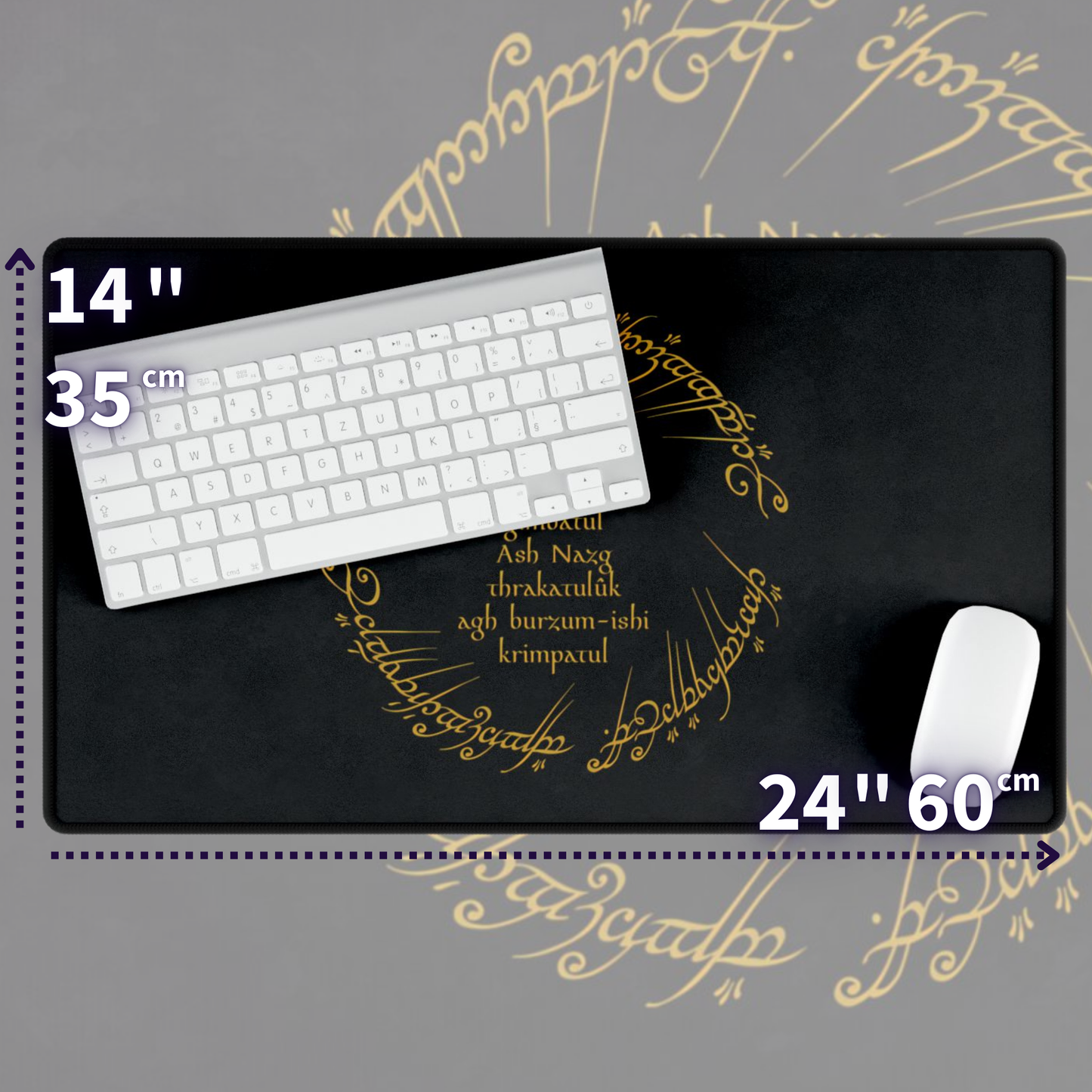 One Ring Black Speech TCG Playmat