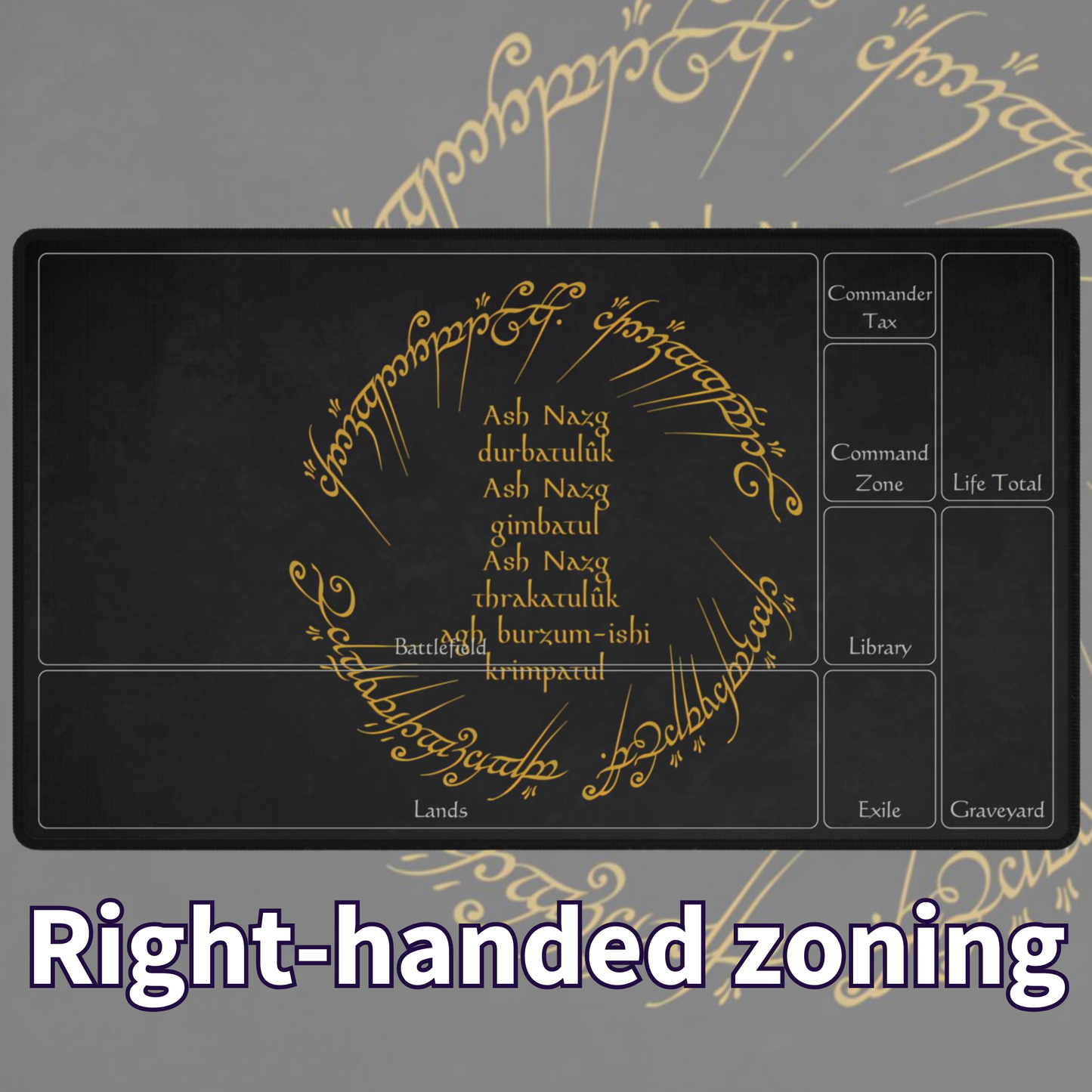 One Ring Black Speech TCG Playmat