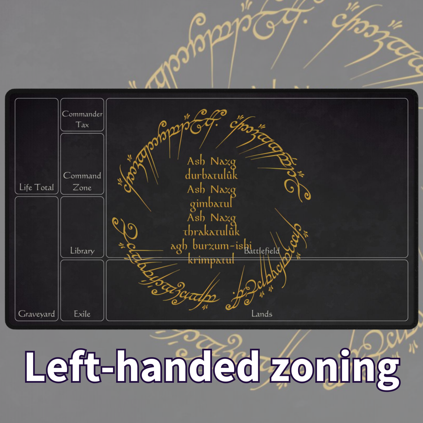 One Ring Black Speech TCG Playmat