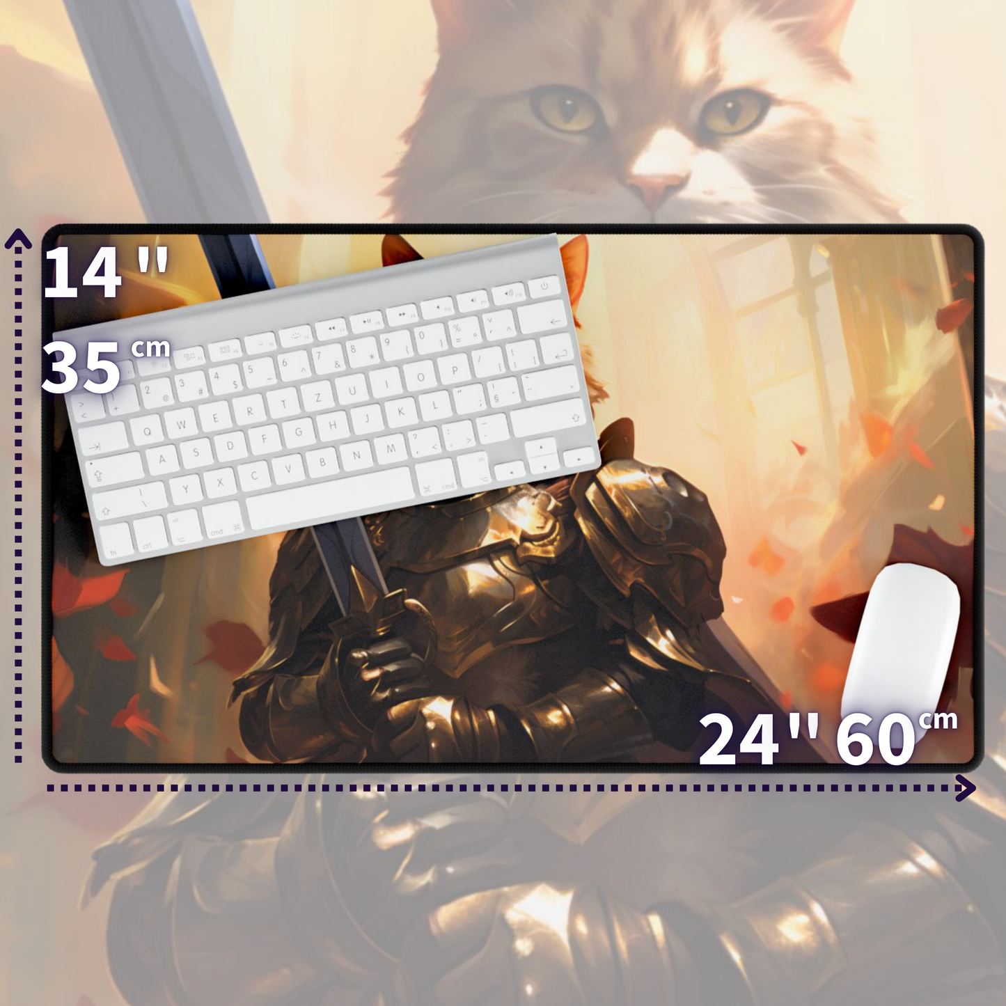 Paladin Commander Cat TCG Playmat