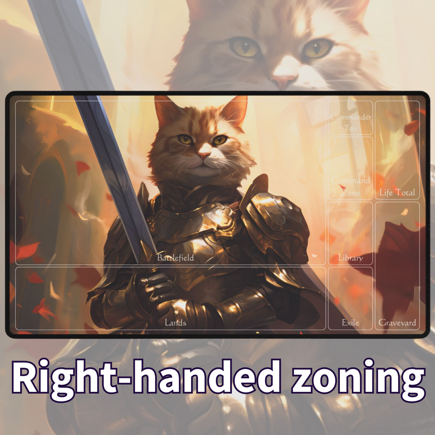 Paladin Commander Cat TCG Playmat