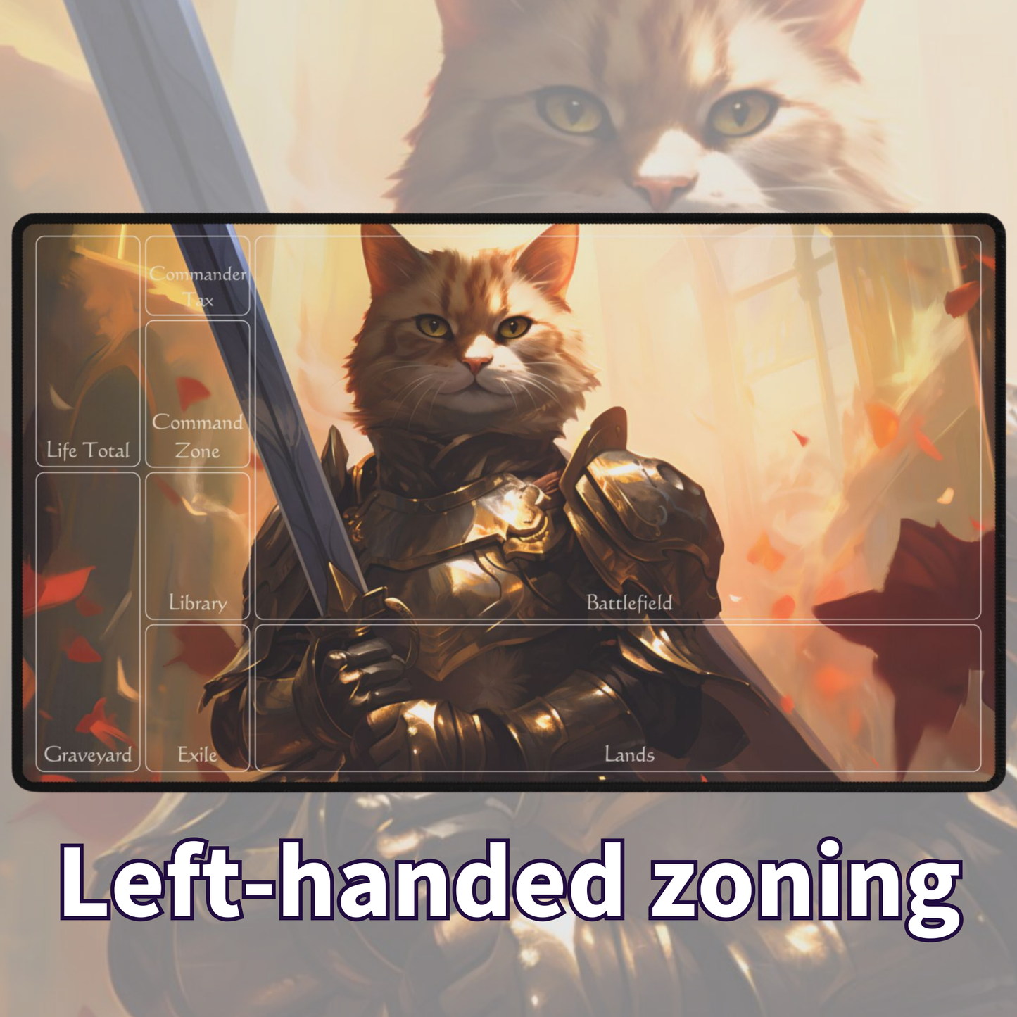 Paladin Commander Cat TCG Playmat