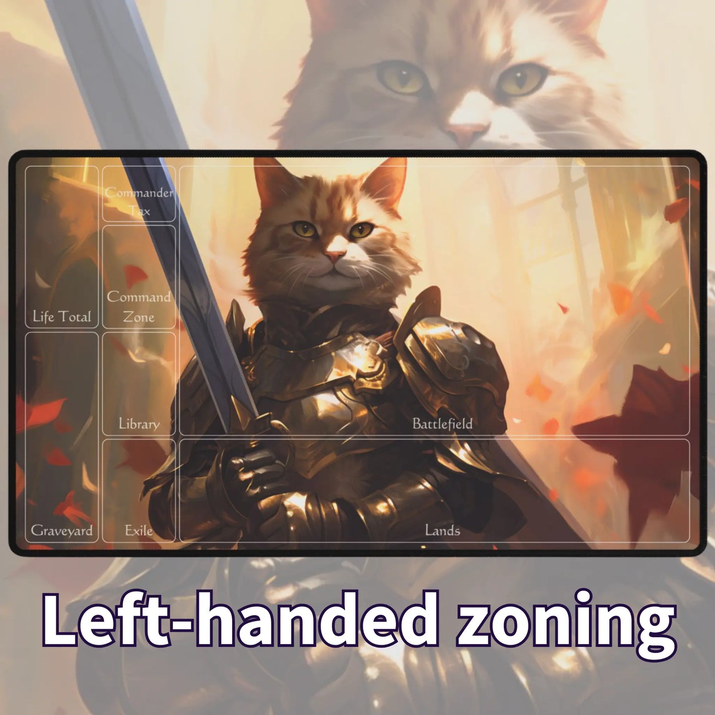 Paladin Commander Cat TCG Playmat