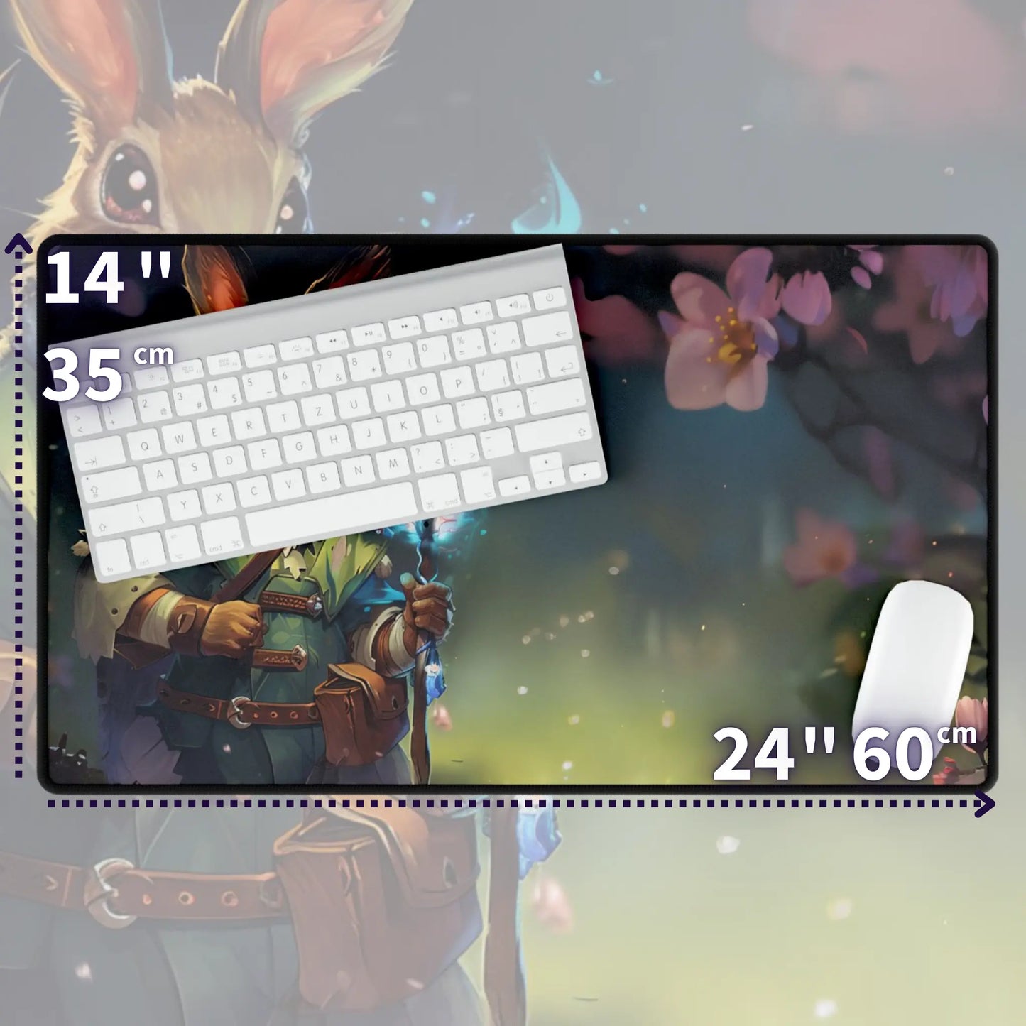 Rabbit Wizard TCG Playmat