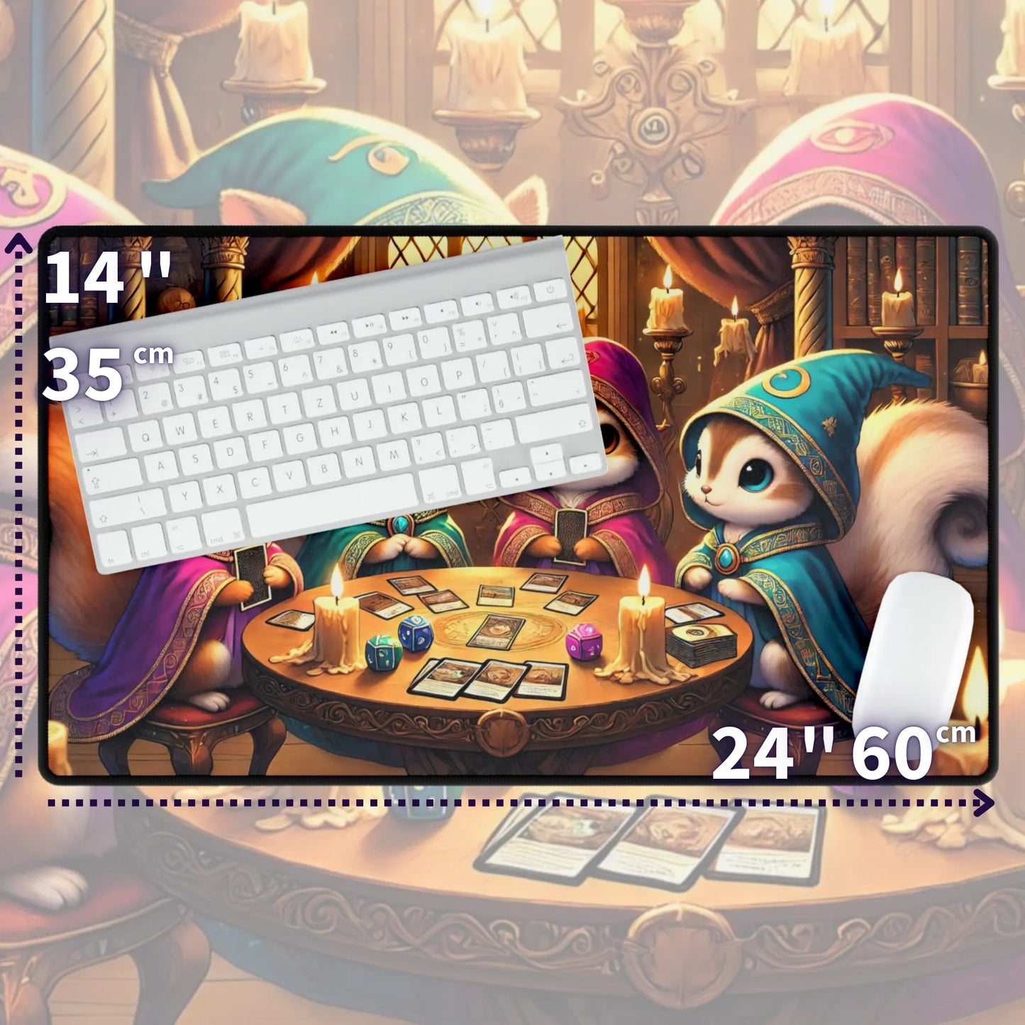 Squirrel Gathering TCG Playmat