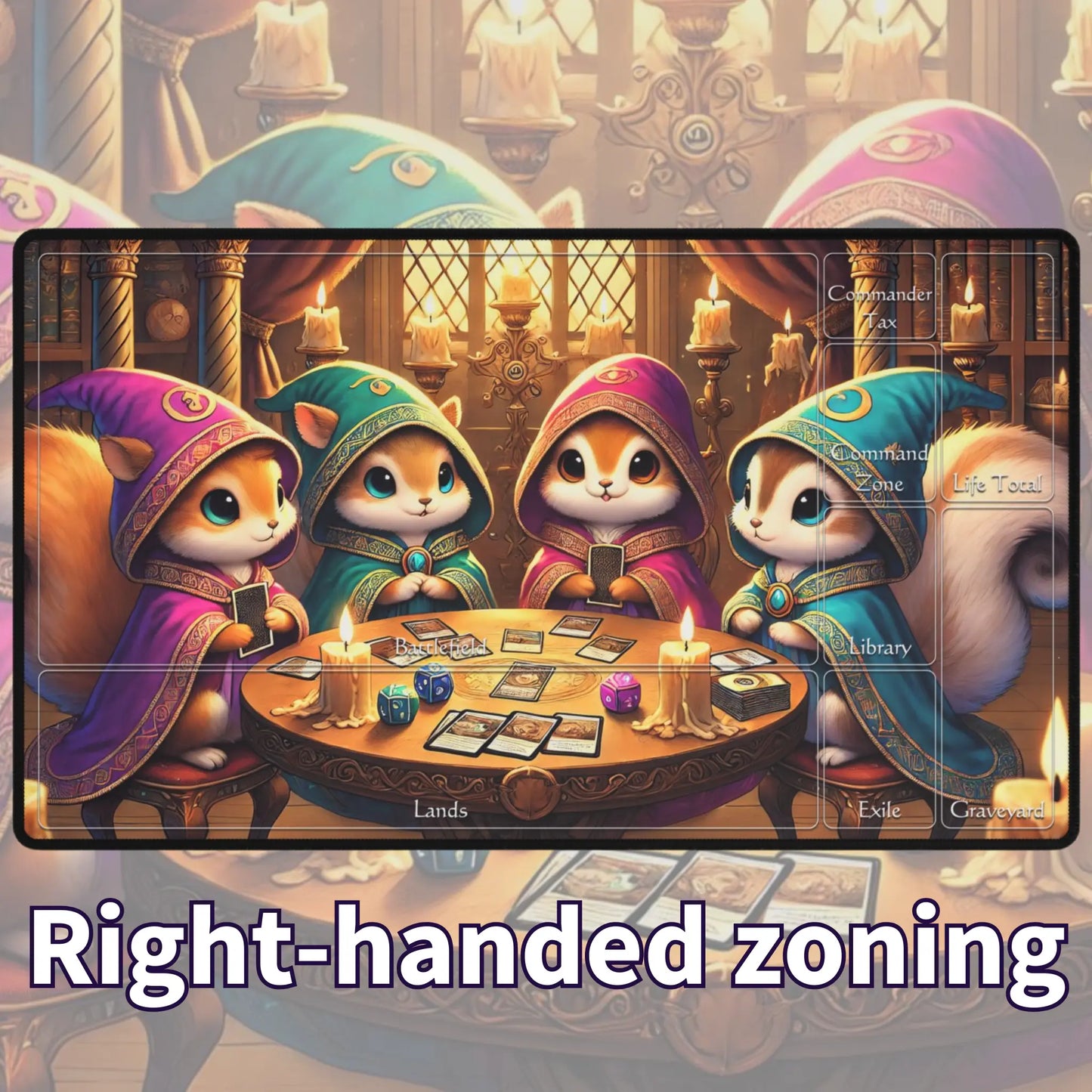 Squirrel Gathering TCG Playmat