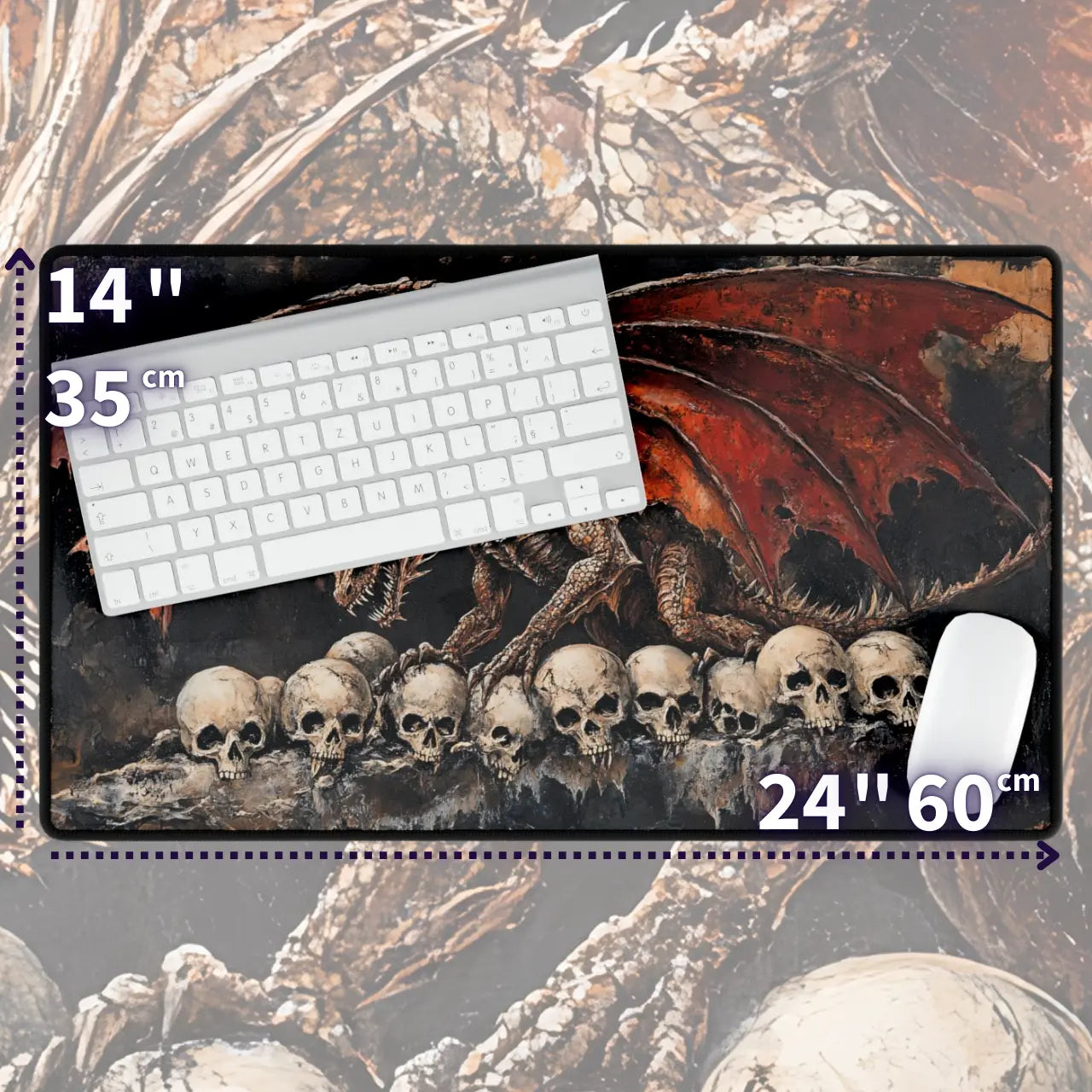 Throne of Ash and Bone TCG Playmat