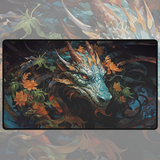 Flower Dragon TCG Playmat