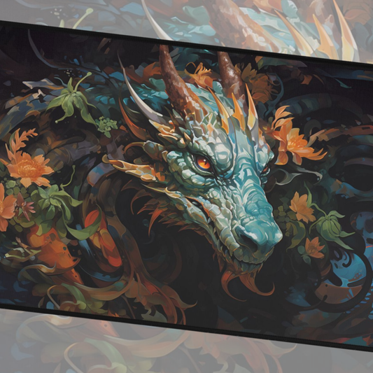 Flower Dragon TCG Playmat