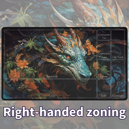 Flower Dragon TCG Playmat