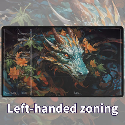 Flower Dragon TCG Playmat