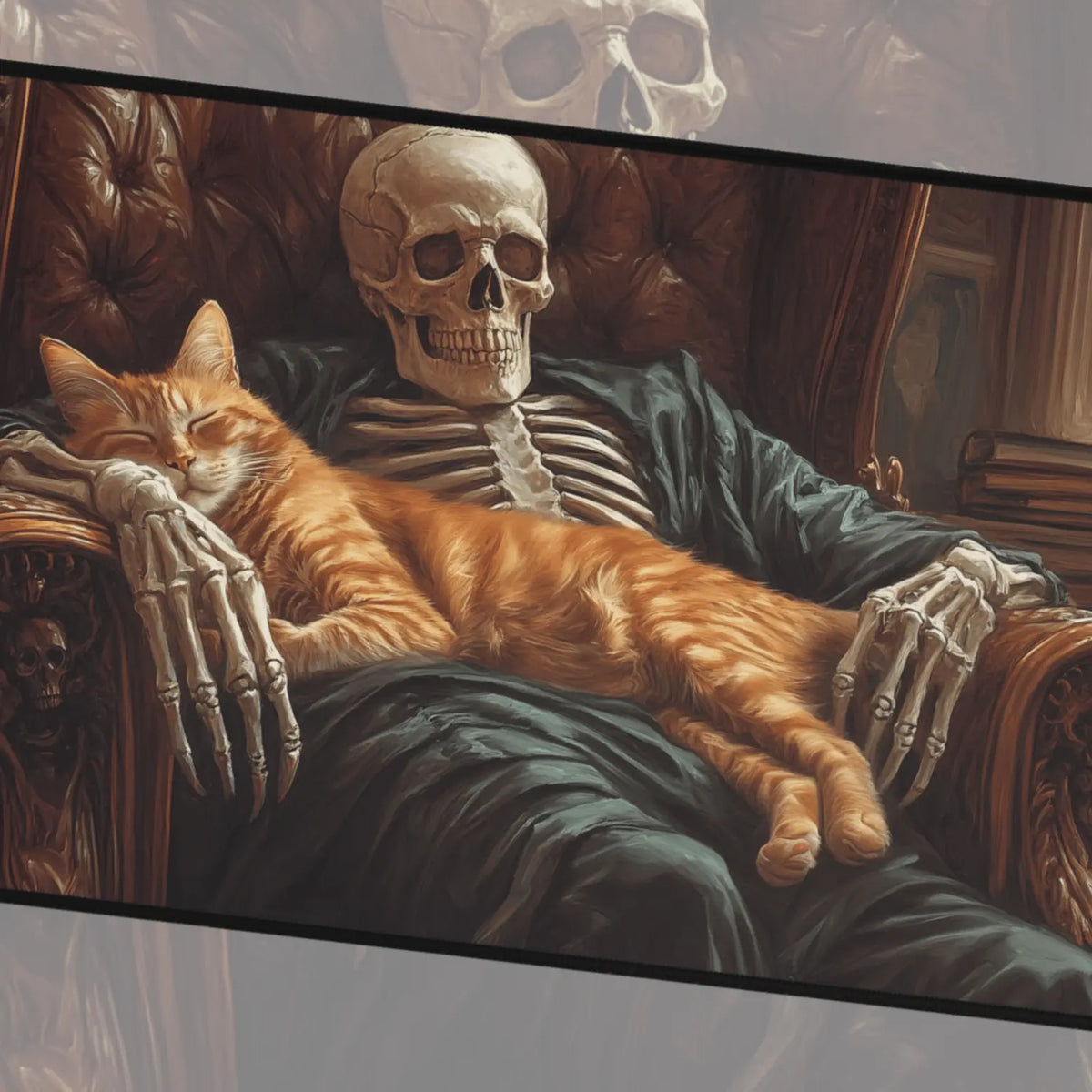 Never Move a Napping Cat MTG Playmat with Zones | Glowing Gorilla