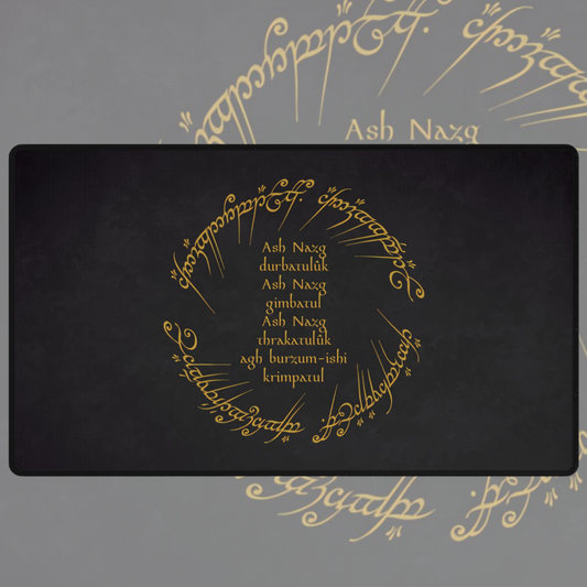 One Ring Black Speech TCG Playmat