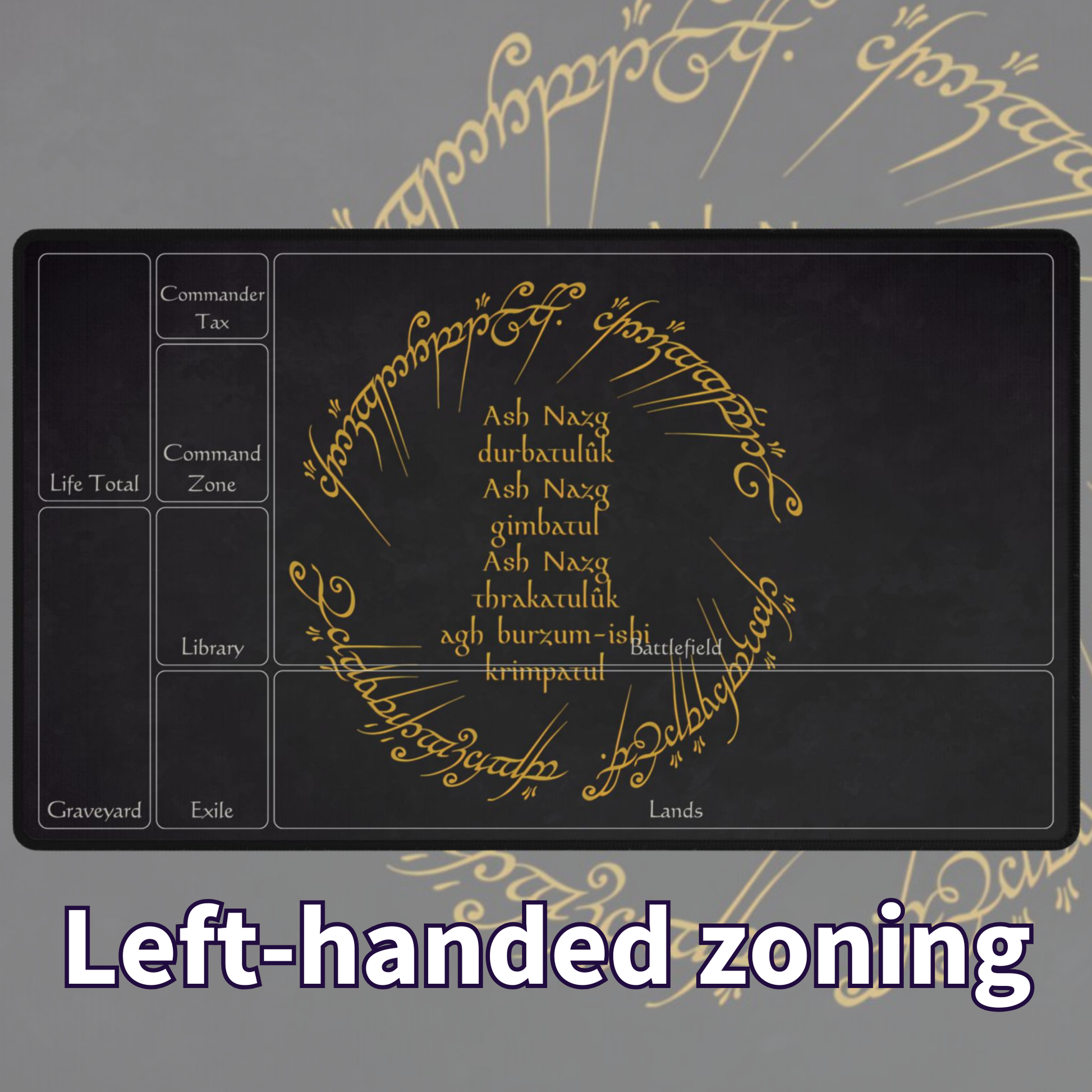 One Ring Black Speech TCG Playmat