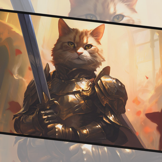 Paladin Commander Cat TCG Playmat