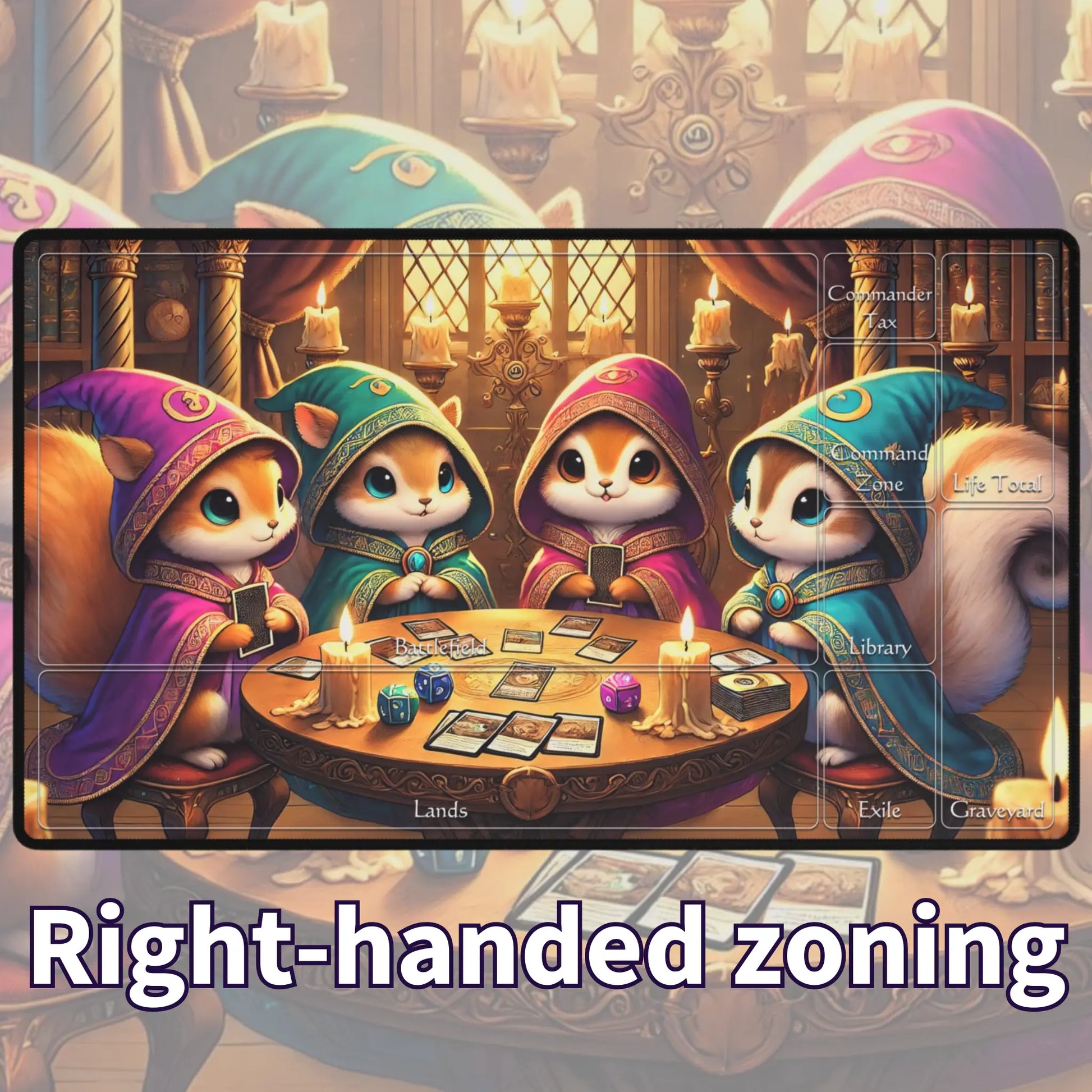 Squirrel Gathering TCG Playmat
