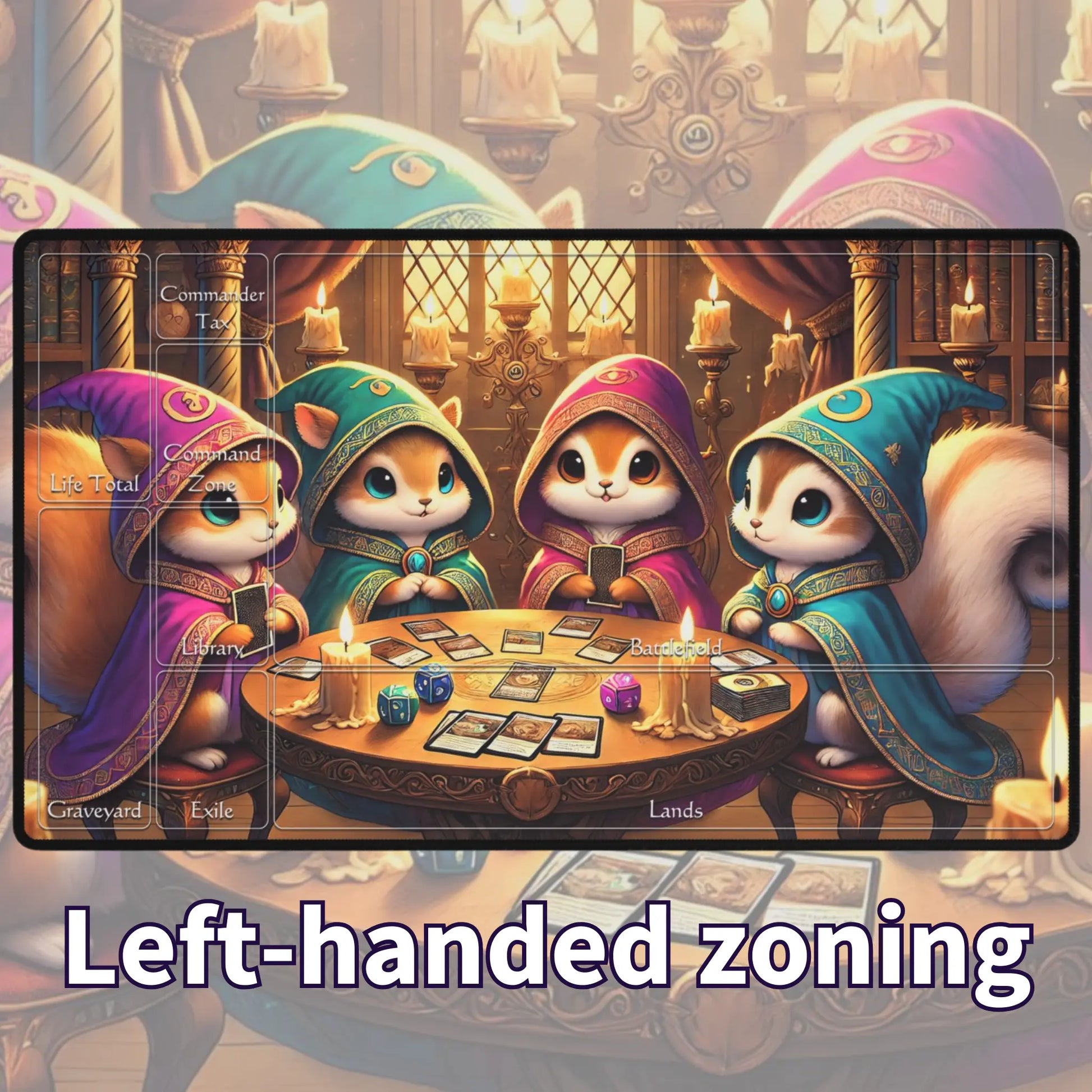 Squirrel Gathering TCG Playmat